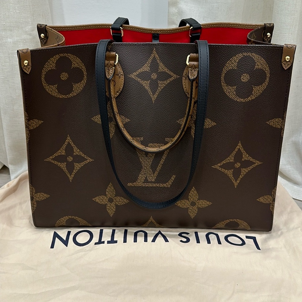 Louis Vuitton Onthego Monogram Giant Reverse GM Brown